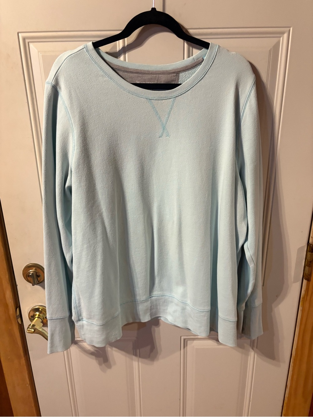 tek gear Light Blue Scoop Neck Sweatshirt Size 2X
